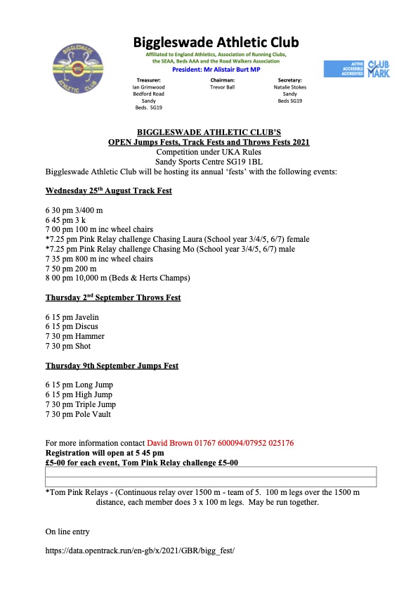 Biggleswade Fests 2021